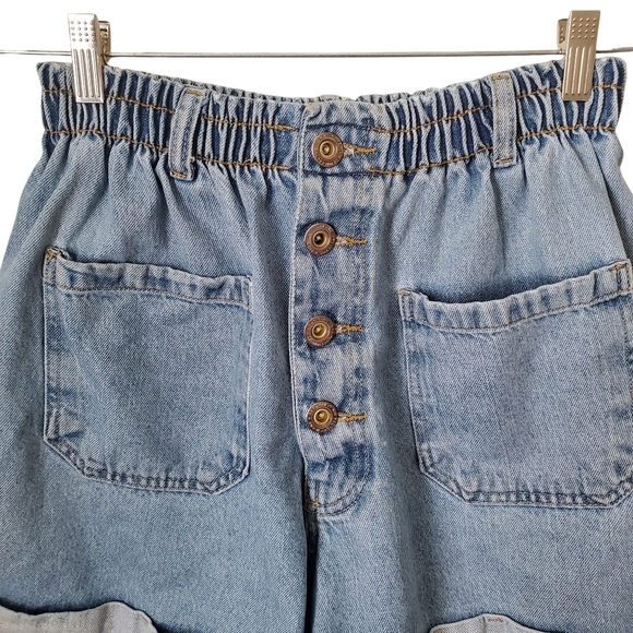Vintage-Inspired High Waist Denim Shorts Retro Baggy Coastal Cowgirl - Picture 6 of 10